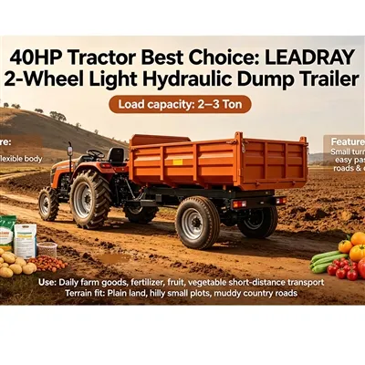 Quelle remorque LEADRAY convient à la puissance de votre tracteur ?
