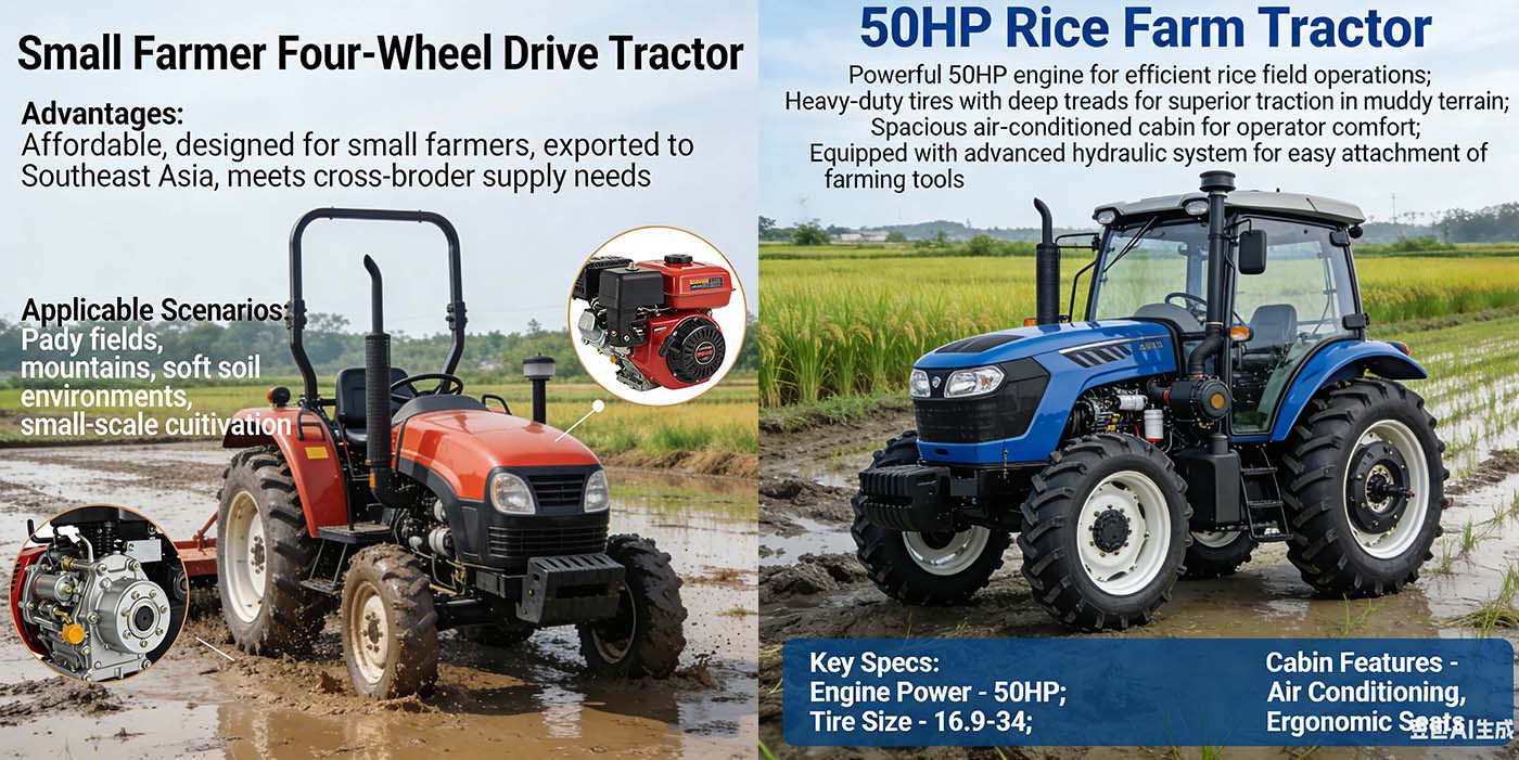 Hanwo 404B four-wheel drive tractor Hanwo 404B four-wheel drive tractor