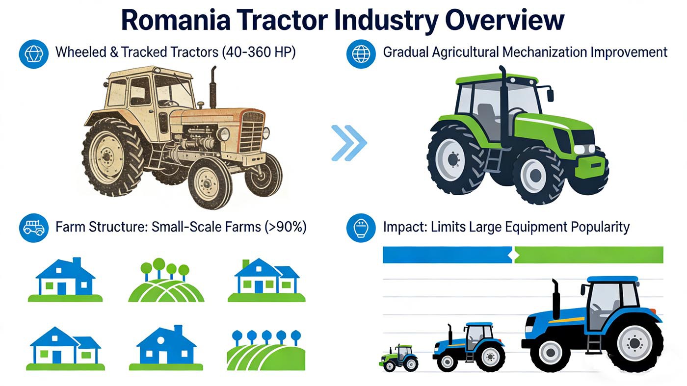 Despite the high prevalence of mechanization, many farms still use outdated models, some of which have been in service for over 20 years, affecting operational efficiency and fuel economy. Despite the high prevalence of mechanization, many farms still use outdated models, some of which have been in service for over 20 years, affecting operational efficiency and fuel economy.