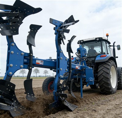 Charrue à labour profond de type rabattable